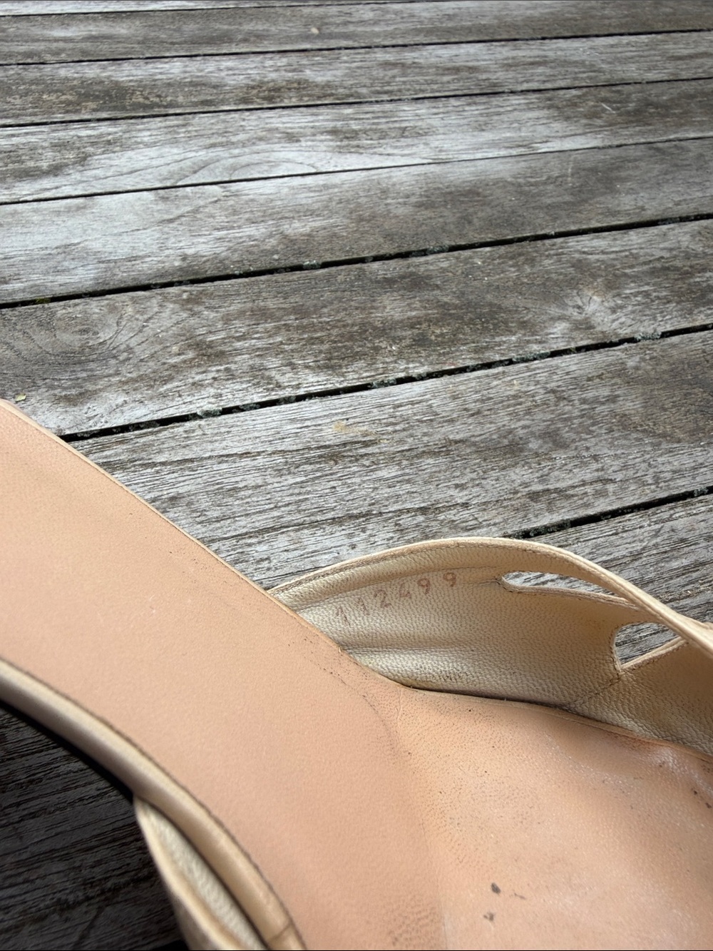 Gucci Women's Cream Leather Open-Toe Slide Heels - Picture 5 of 5